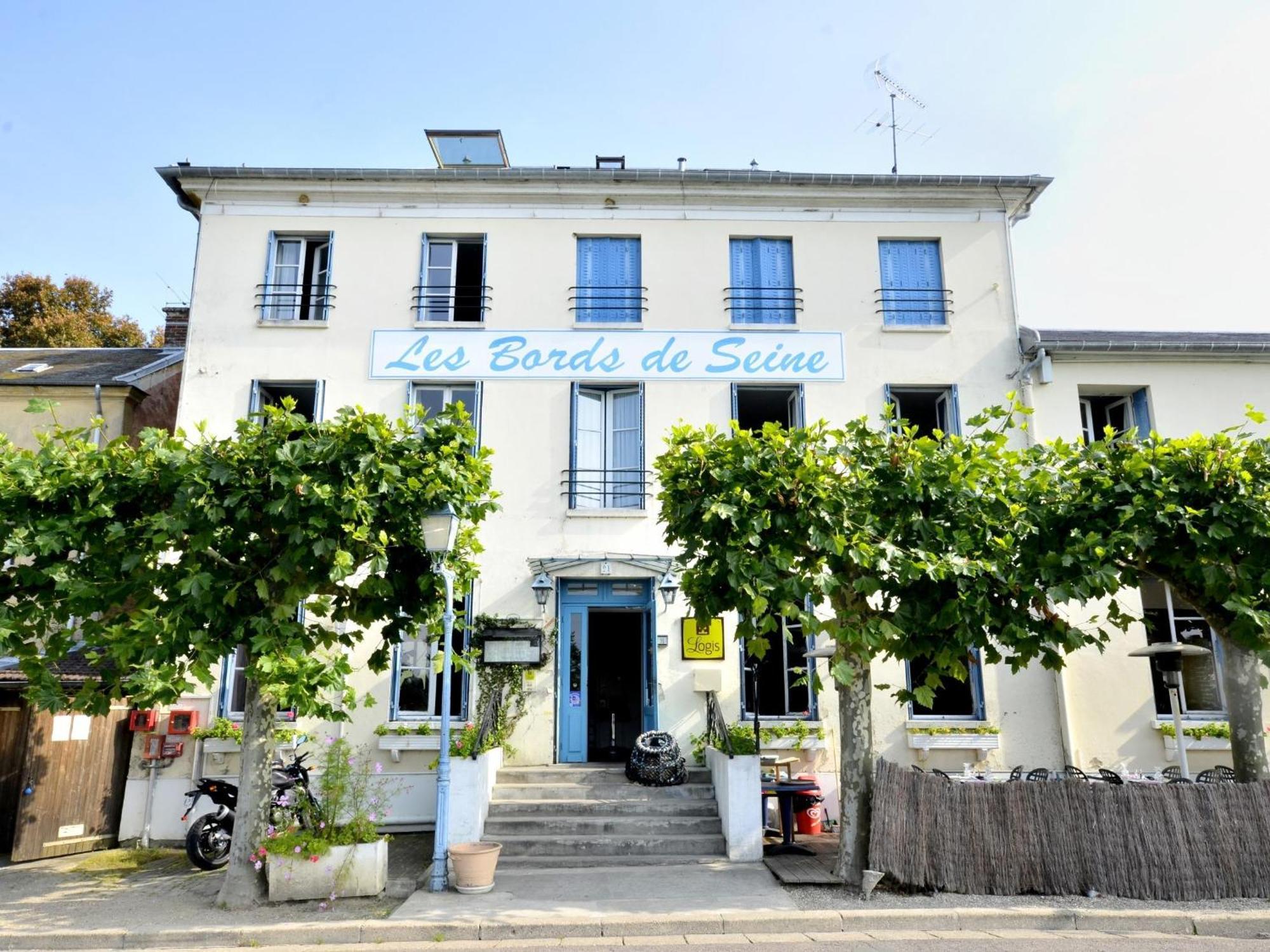 Logis Hotel & Restaurant - Les Bords De Seine La Roche-Guyon Exterior foto